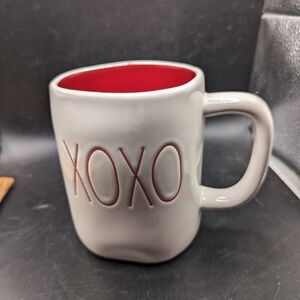 XOXO Red and White Mug Rae Dunn